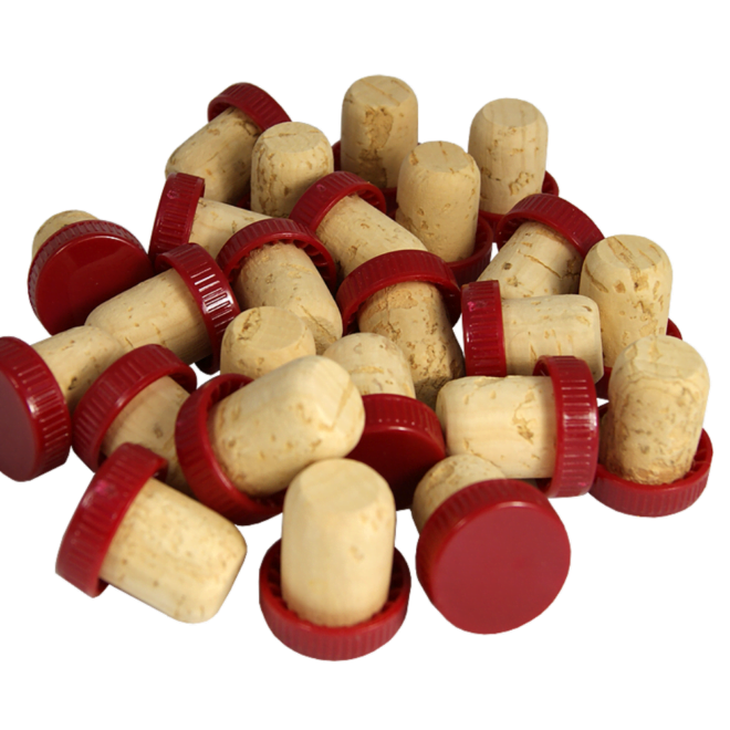 red plastic top cork